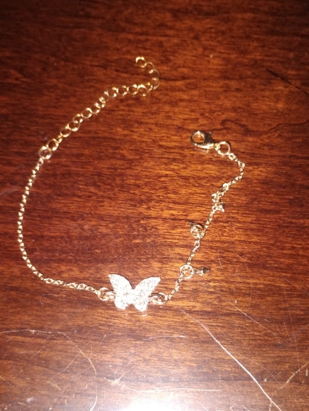 Delicate Gold Butterfly Bracelet - Women Jewelry